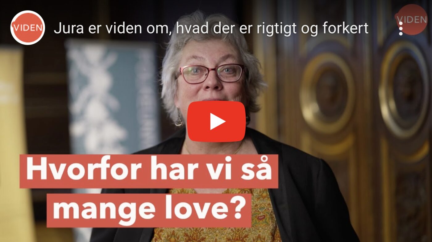 YouTube video med Bente Hagelund: Hvorfor har vi så mange love?